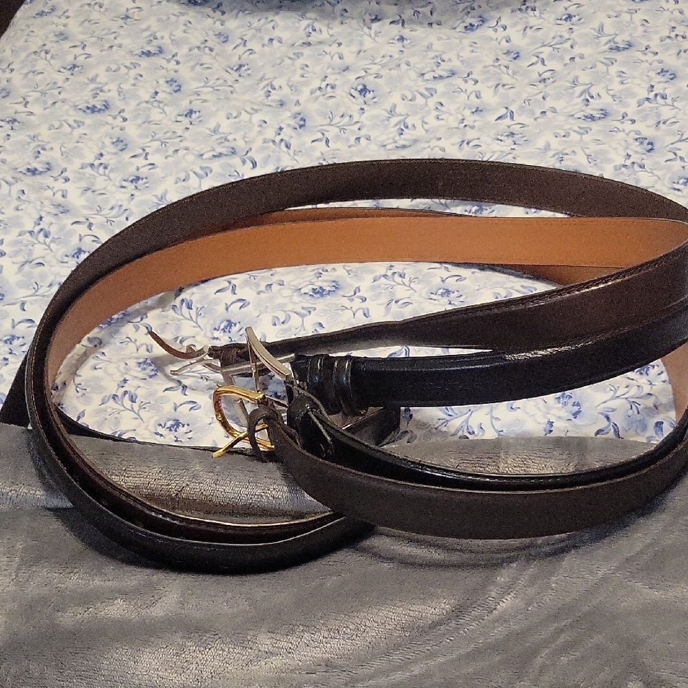 Stylish Brown Leather Belt